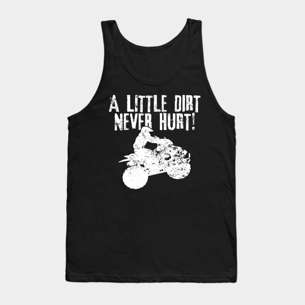 4 Wheeler Little Dirt Never Hurt Quad Bike ATV Vintage Tank Top by LEGO